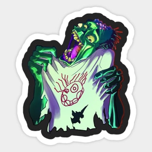 Zombie Selfie Shirt Sticker